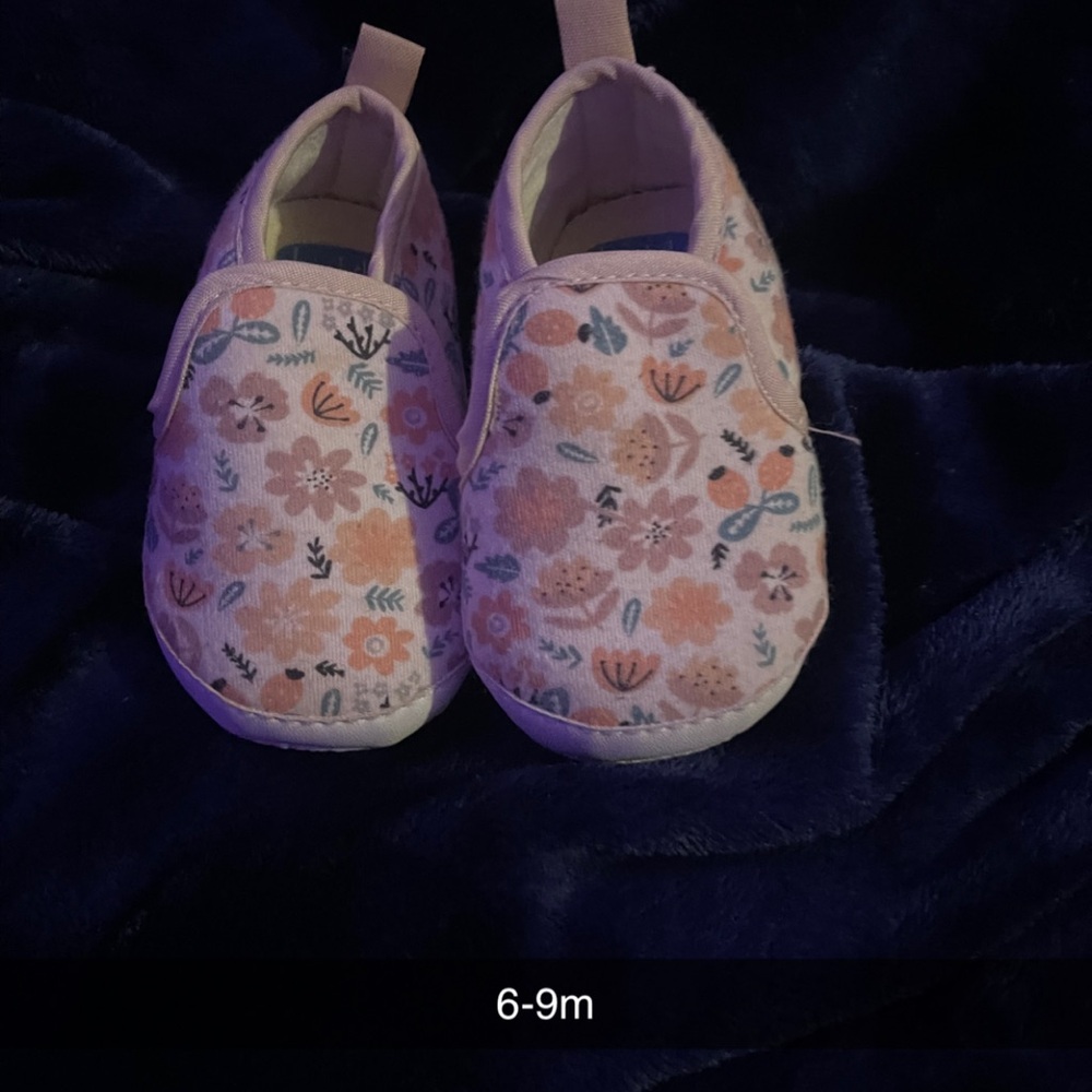 Floral Pink Kids Shoes